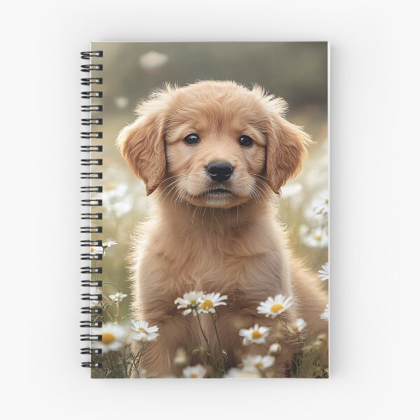 Item preview, Adorable Golden Retriever Puppy Sitting Among Daisies designed and sold by cikedo.