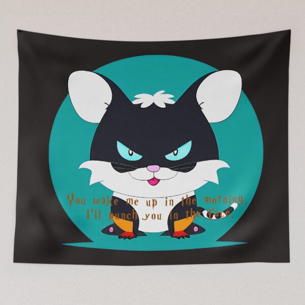 Item preview, Grumpy Morning Cat – Funny Anti-Alarm Character designed and sold by YuriiHL.