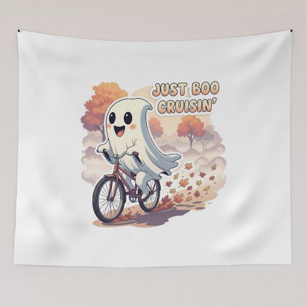 Item preview, Ghost Rider on a Bike – Spooky Cycling Adventure Sticker designed and sold by Creative Spark.