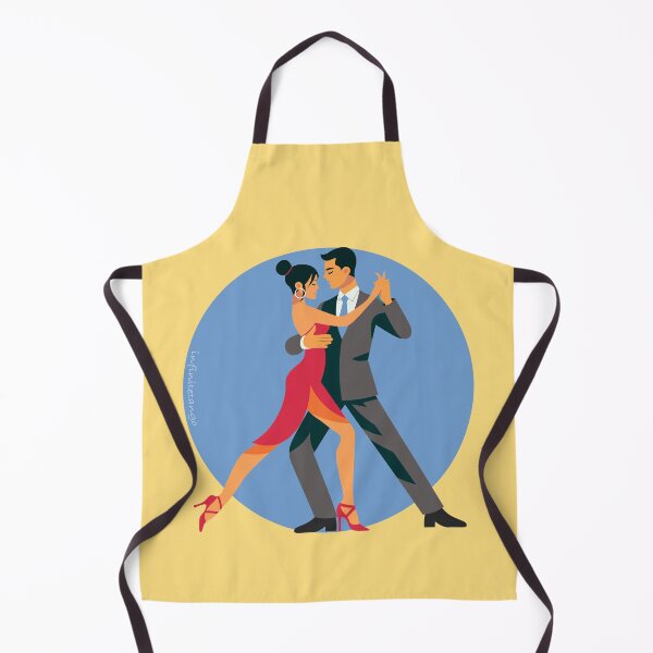 Item preview, Tango Dancers Abrazo Flat Pop Art designed and sold by infinitetango.