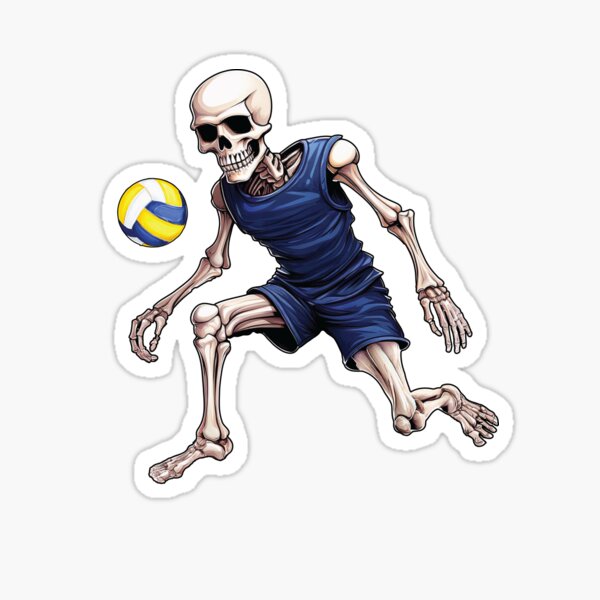 Item preview, Skelett spielt Volleyball designed and sold by DoraTora.