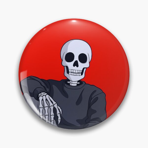 Item preview, Streetwear Skeleton Sitting — Red Background Pop Art designed and sold by JayVsn.