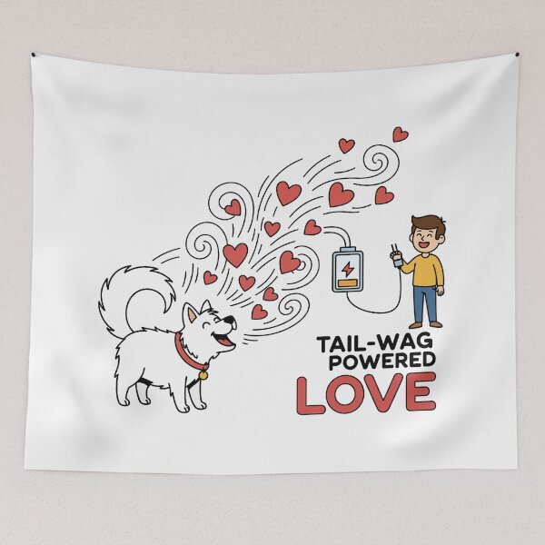 Item preview, Tail-Wag Powered Love designed and sold by Amir Faysal.