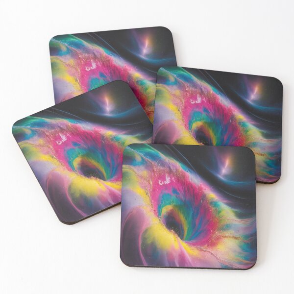 Item preview, Abstract Watercolor Whirlpool Fuchsia, Yellow, Green, Pink designed and sold by SilentSpirits.