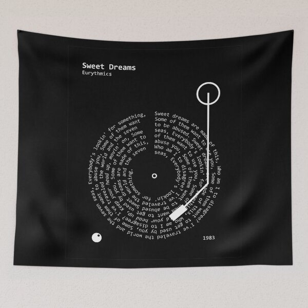 Item preview, Eurythmics, Sweet Dreams - Lyrics Poster designed and sold by MancBusyBee.