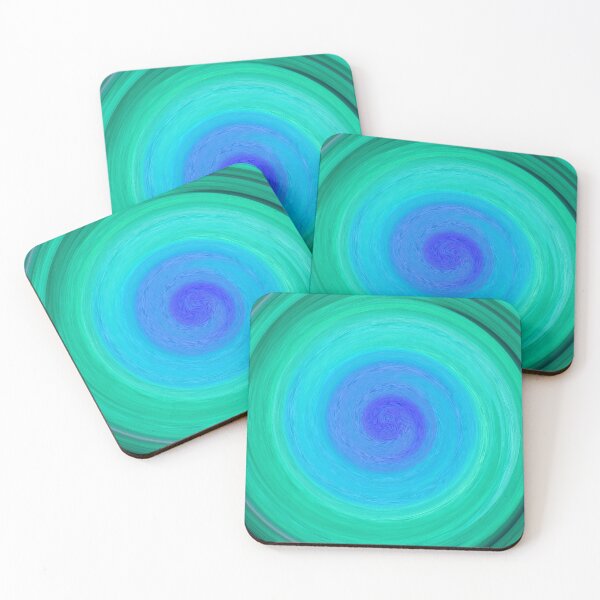 Item preview, Aqua Vortex Hypnotic Abstract Swirl designed and sold by Deborah  League.