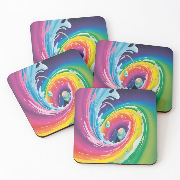 Item preview, Abstract Whirlpool Yellow, Fuchsia, Pink, Green designed and sold by SilentSpirits.