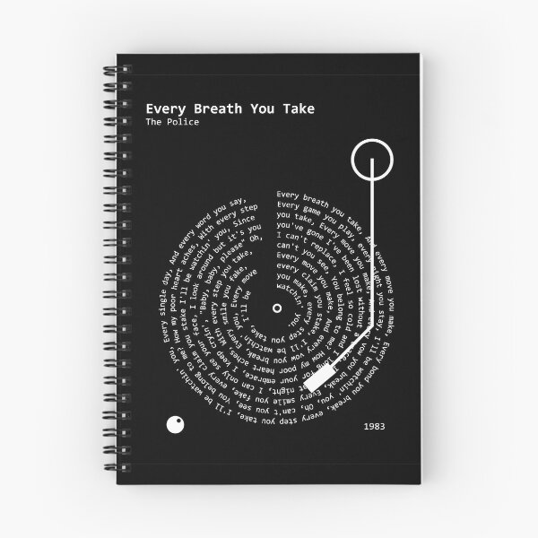 Item preview, The Police - Every Breath You Take - Lyrics Poster designed and sold by MancBusyBee.