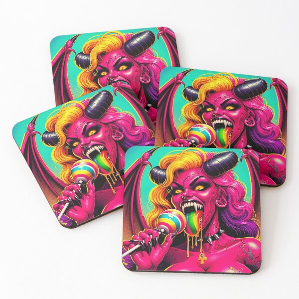 Item preview, Demonic Lady Lollipop Rainbow Wings designed and sold by Voodoo Store Paranormal Collections.