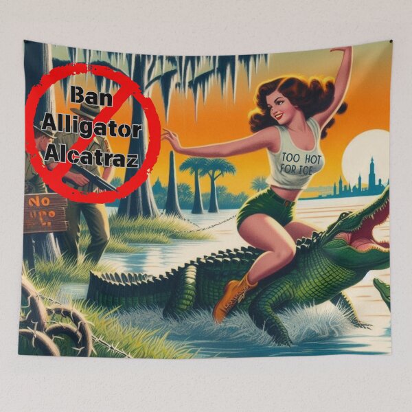 Item preview, Alligator Alcatraz Protest designed and sold by FloridaWildOnes.