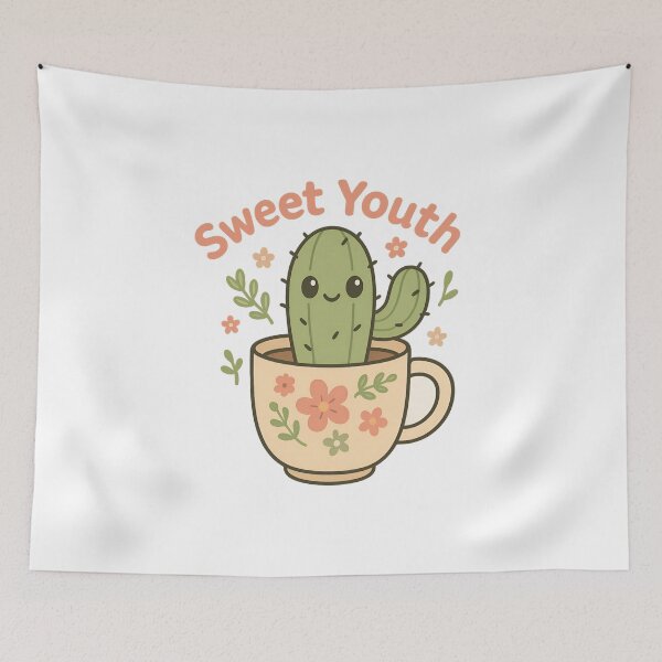 Item preview, Sweet Youth Cactus | Cute Summer Coffee Art designed and sold by ALITOPRINCE.
