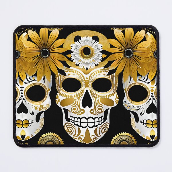 Item preview, Skulls with Golden Details designed and sold by BrooklynPopArts.