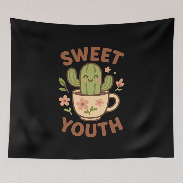 Item preview, Sweet Youth Cactus | Cute Summer Coffee Art designed and sold by ALITOPRINCE.