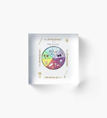 Tarot - Major Arcana - The Wheel of Fortune Acrylic Block