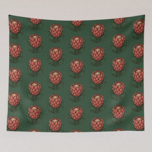 Item preview, Elegant Protea Pattern | South African Floral Design designed and sold by Lizscorpio.