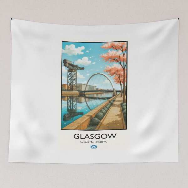 Item preview, Glasgow travel poster designed and sold by chicolabronse.