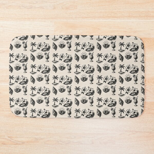 Item preview, Beachy tattoo flash designed and sold by Moth.m1lk.