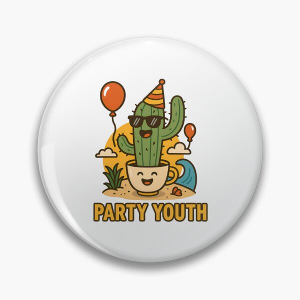 Item preview, Party Youth Cactus | Fun Beach Summer Design designed and sold by ALITOPRINCE.