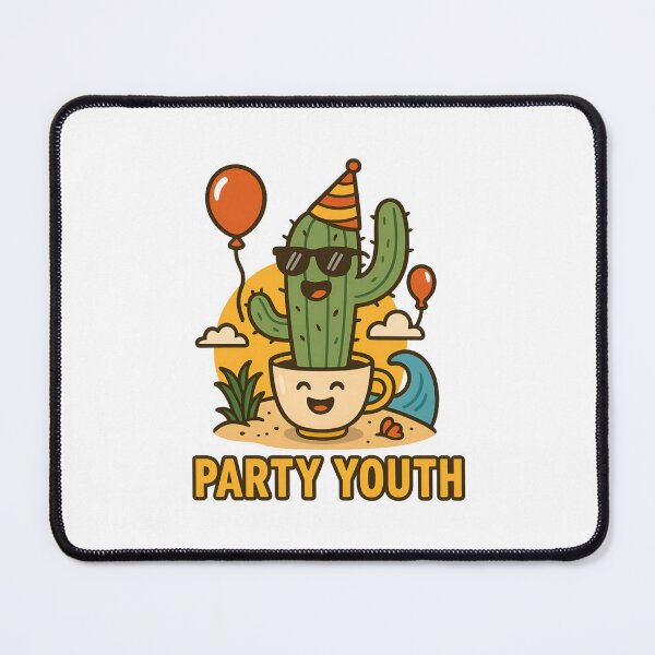Item preview, Party Youth Cactus | Fun Beach Summer Design designed and sold by ALITOPRINCE.