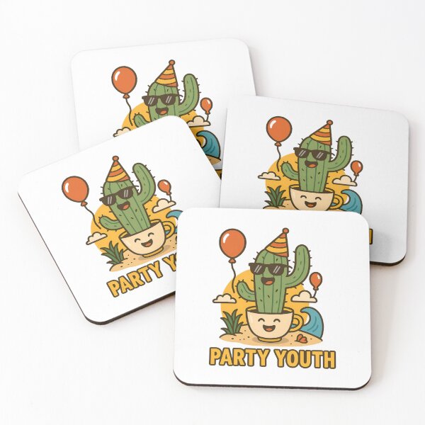 Item preview, Party Youth Cactus | Fun Beach Summer Design designed and sold by ALITOPRINCE.