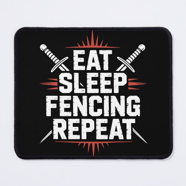 Item preview, Eat Sleep Fencing Repeat – Aggressive Sword Combat Graphic for Fencers & Martial Arts Fans designed and sold by ahayacine.