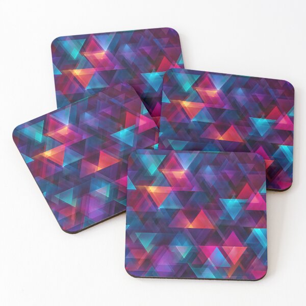 Item preview, Bright Electric Triangle Geometric designed and sold by WatercolorLane.