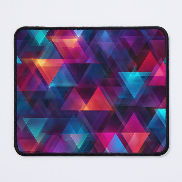 Item preview, Bright Electric Triangle Geometric designed and sold by WatercolorLane.