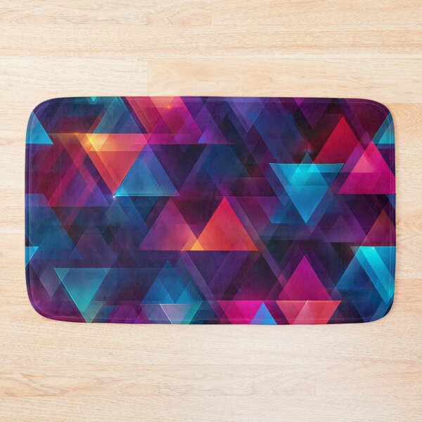 Item preview, Bright Electric Triangle Geometric designed and sold by WatercolorLane.