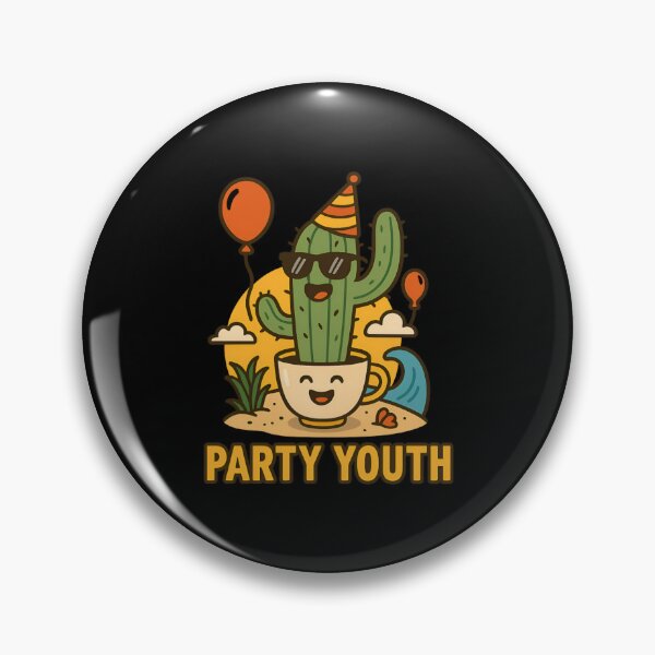 Item preview, Party Youth Cactus | Fun Beach Summer Design designed and sold by ALITOPRINCE.