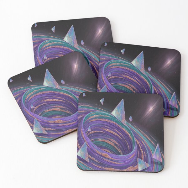 Item preview, Abstract Vortex Purple, Teal, Copper, In Dark Space designed and sold by SilentSpirits.