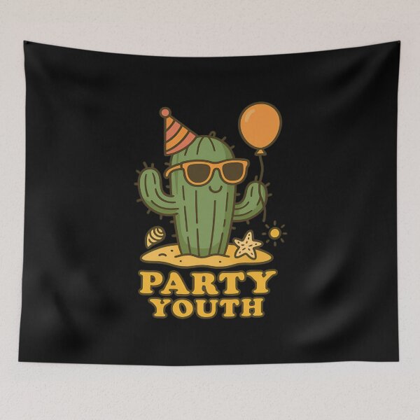 Item preview, Party Youth Cactus | Fun Beach Summer Design designed and sold by ALITOPRINCE.
