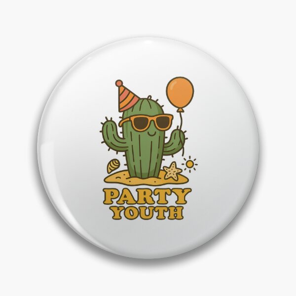 Item preview, Party Youth Cactus | Fun Beach Summer Design designed and sold by ALITOPRINCE.