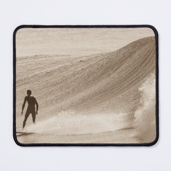 Item preview, Vintage Surfing Moment – Sepia Longboard Surfer Riding the Wave designed and sold by soulsurferart.