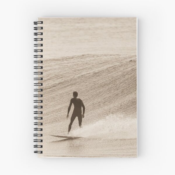 Item preview, Vintage Surfing Moment – Sepia Longboard Surfer Riding the Wave designed and sold by soulsurferart.