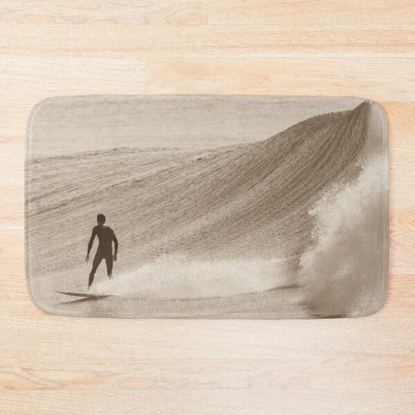 Item preview, Vintage Surfing Moment – Sepia Longboard Surfer Riding the Wave designed and sold by soulsurferart.