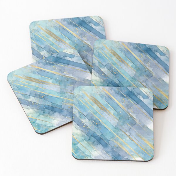 Item preview, Ocean Mist Stripes designed and sold by WatercolorLane.