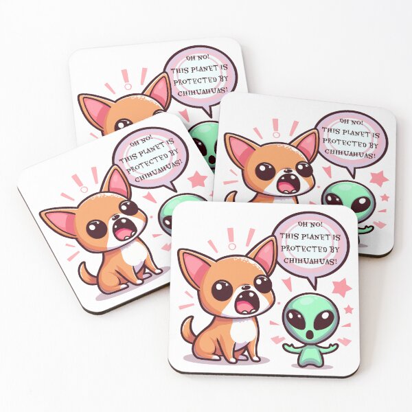 Item preview, Alien Afraid of Chihuahuas designed and sold by Ghost on Toast.