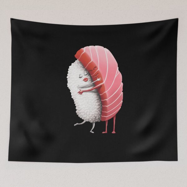 Item preview, Maguro Tuna Sushi Hug - Kawaii Sashimi designed and sold by fatamyfan1.