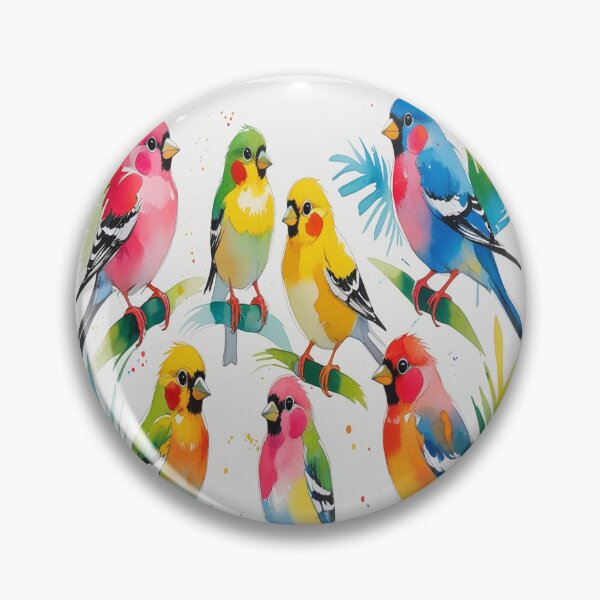 Item preview, Whimsical Tropical Birds Watercolor Matisse Style designed and sold by Max Store.