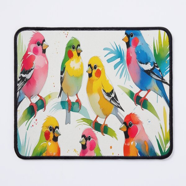Item preview, Whimsical Tropical Birds Watercolor Matisse Style designed and sold by Max Store.