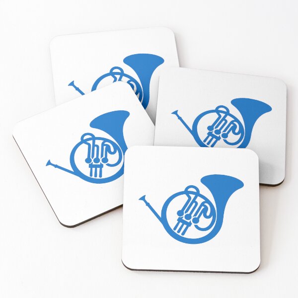Item preview, Blue French Horn Minimalist Music Art HIMYM designed and sold by Greemo03.
