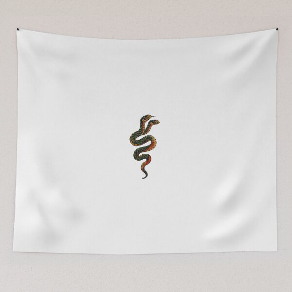 Item preview, Two-Headed Serpent | Neo-Traditional Tattoo Style Double-Headed Snake Vintage Tattoo Design designed and sold by 3x3x3am.