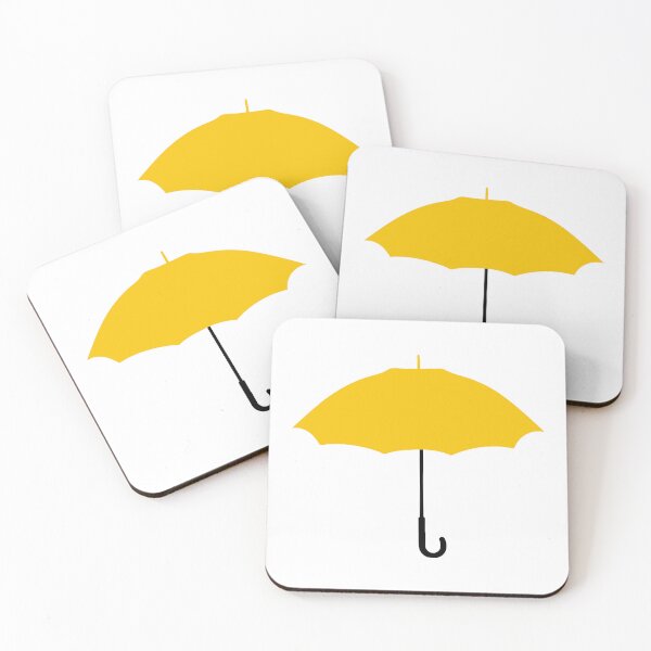 Item preview, Yellow Umbrella Minimalist Silhouette TV Show Inspired HIMYM designed and sold by Greemo03.