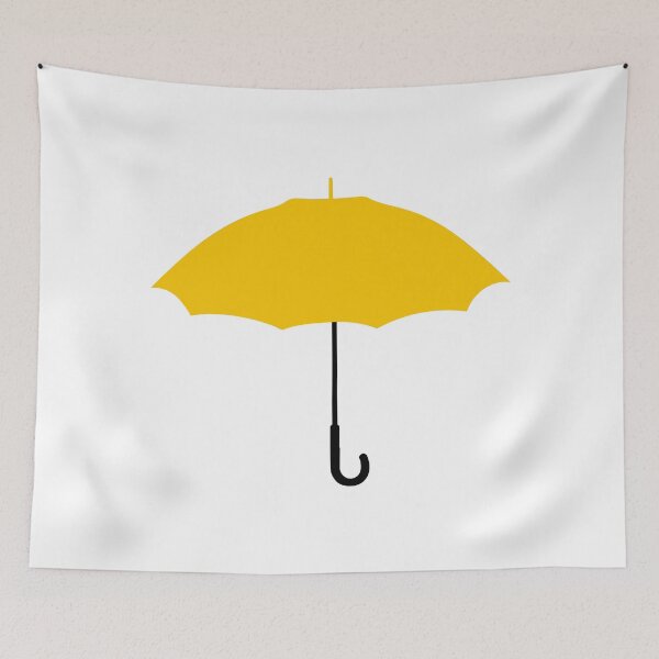 Item preview, Yellow Umbrella Minimalist Silhouette TV Show Inspired HIMYM designed and sold by Greemo03.