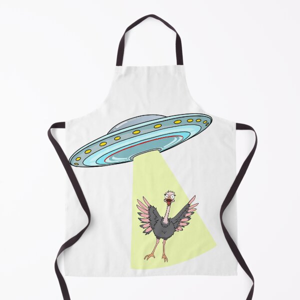 Item preview, Ostrich Abduction - by Alien UFO designed and sold by Really Bad Art.
