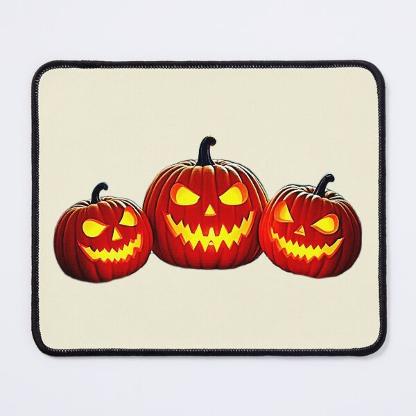 Item preview, Glowing Pumpkins: Spooky Trio designed and sold by Health And Fitness Posts e-Store.