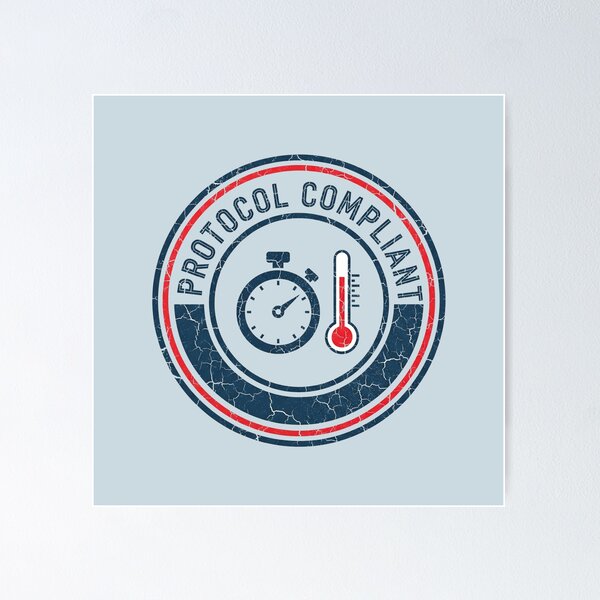 Item preview,  Protocol Compliant Badge | Cold Plunge Stopwatch and Thermometer Design designed and sold by Pelagic-Studio.