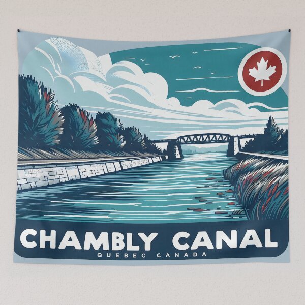 Item preview, Chambly Canal Quebec Canada designed and sold by HowToCanadian.