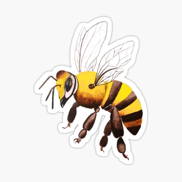 Item preview, Bee - handmade watercolor painting. designed and sold by Greitas.