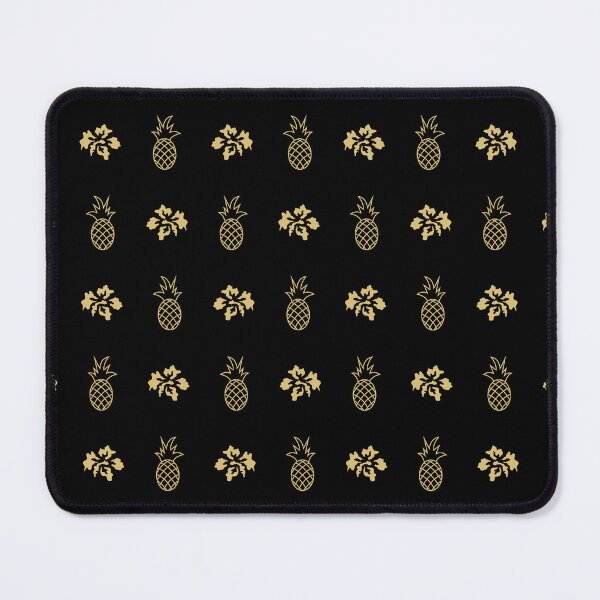Item preview, Hibiscus & Pineapples Pattern - Black and Gold designed and sold by Daniel Bevis Design.